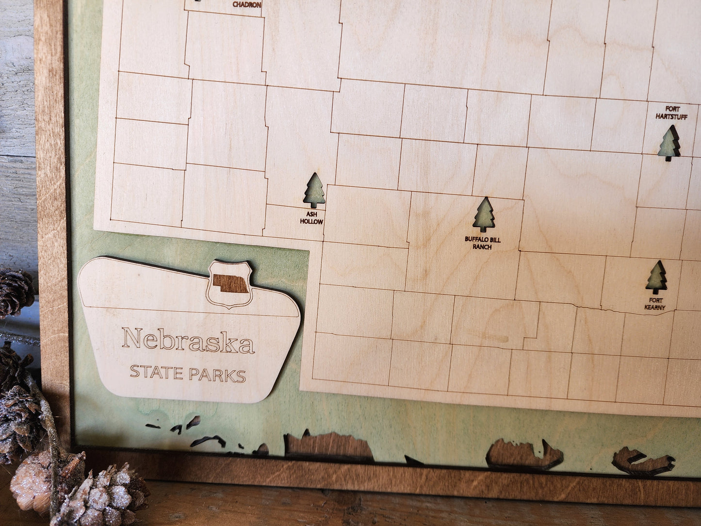 Nebraska State Park Travel Map, MN State Park Tracker Map, Travel Tracker