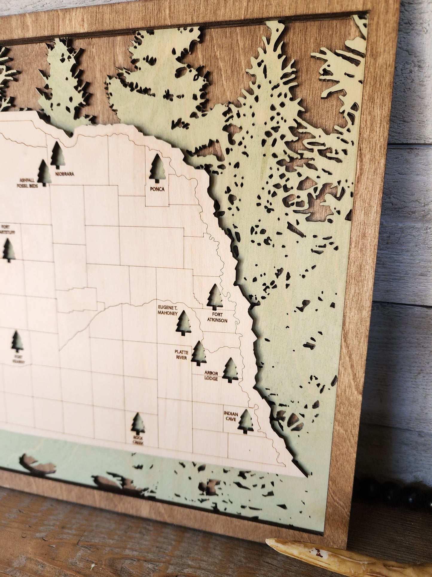 Nebraska State Park Travel Map, MN State Park Tracker Map, Travel Tracker