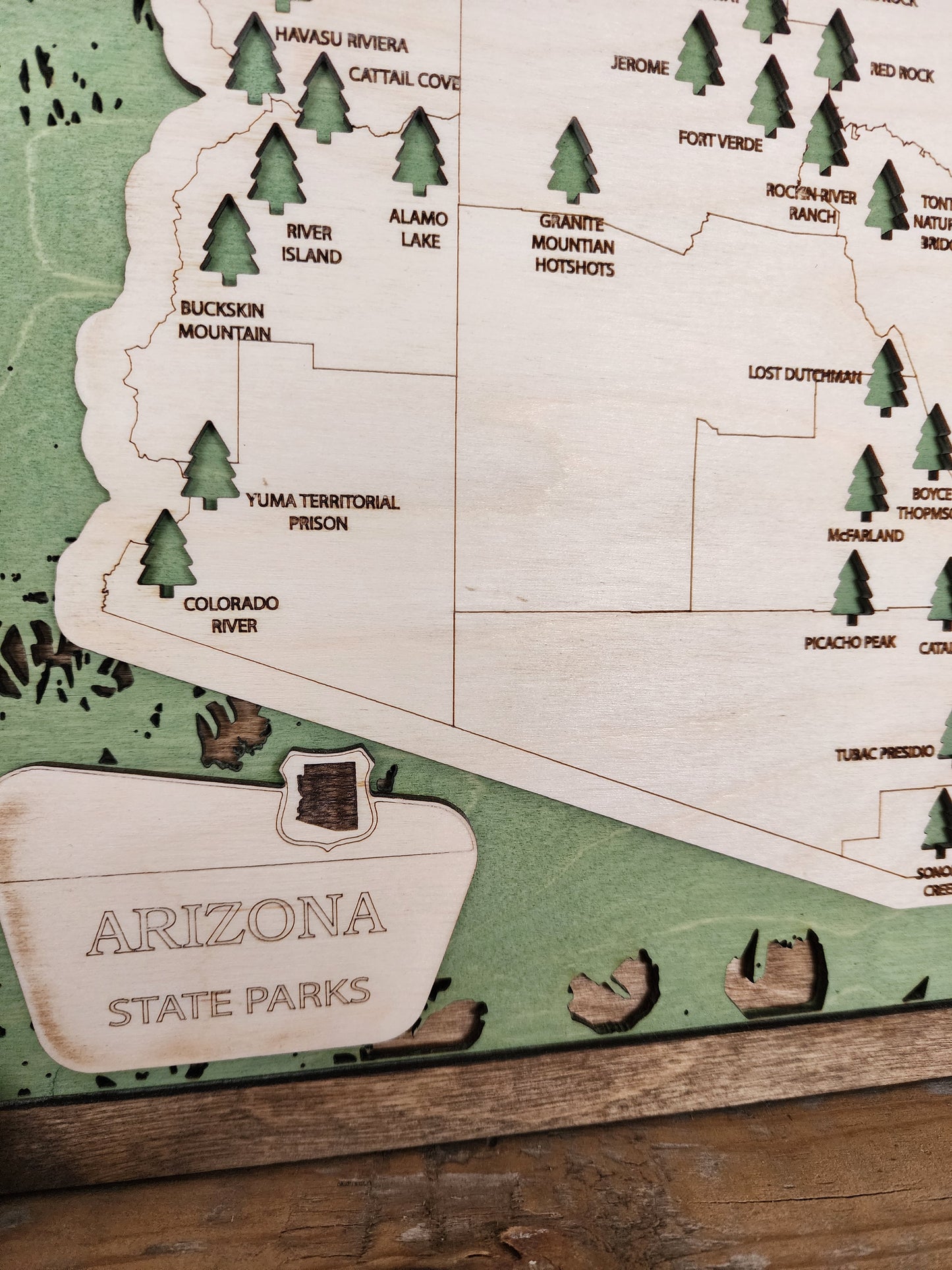 Arizona State Park Travel Map, MN State Park Tracker Map, Travel Tracker