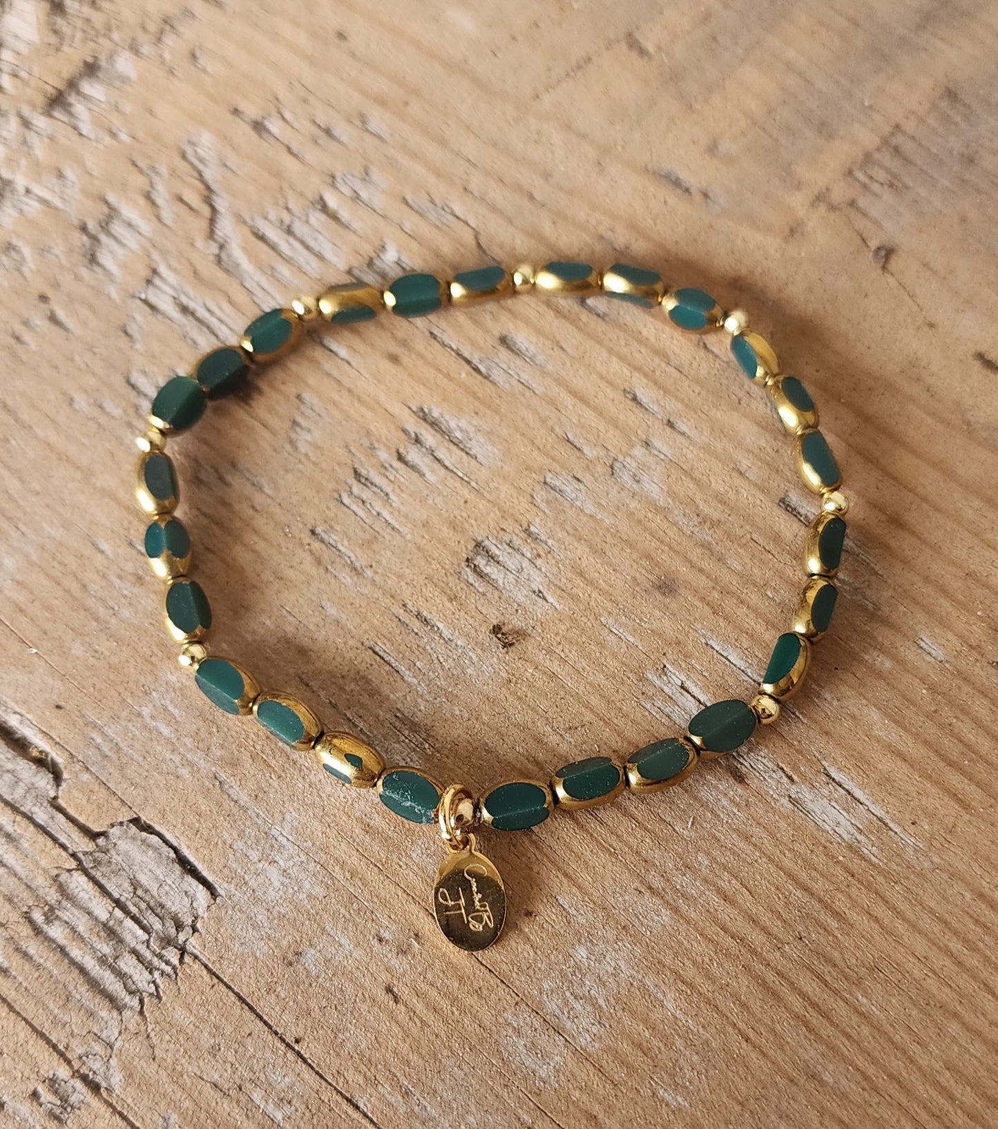 Transparent Glass Bead Bracelet