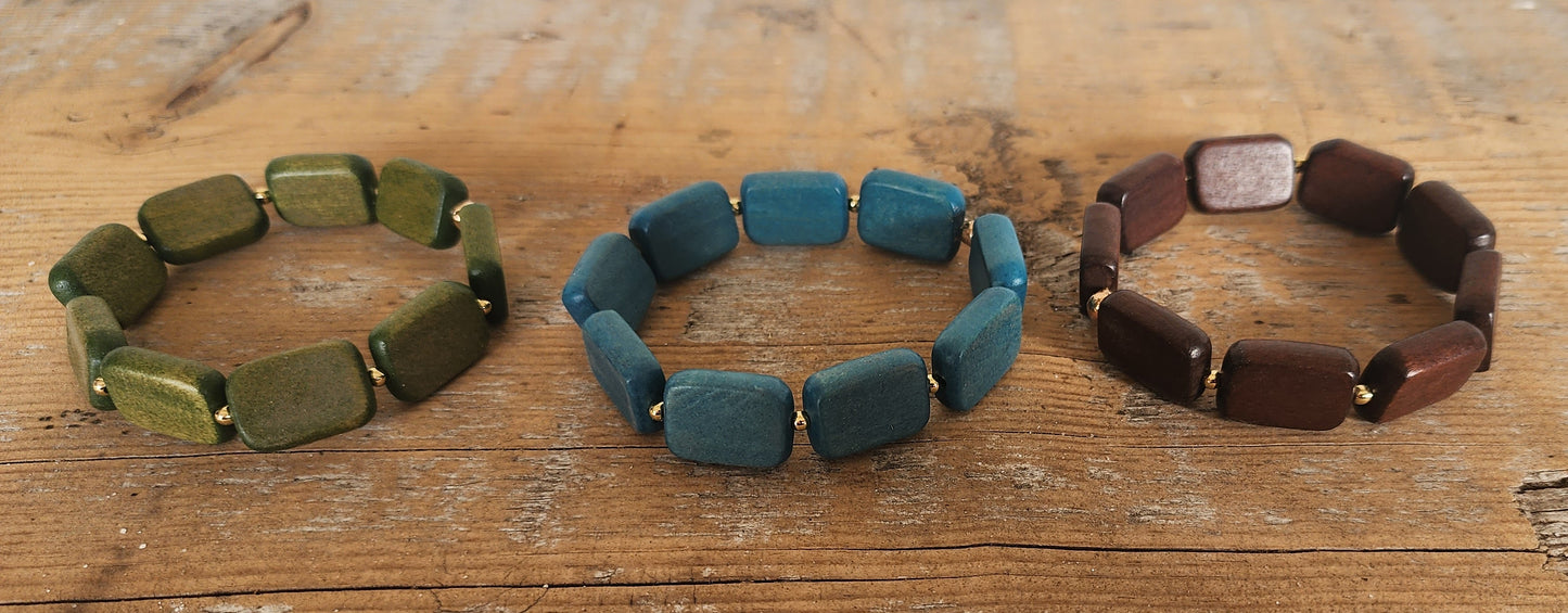 Wood Stretch Bracelet