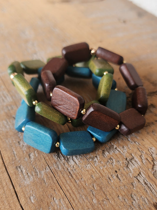 Wood Stretch Bracelet