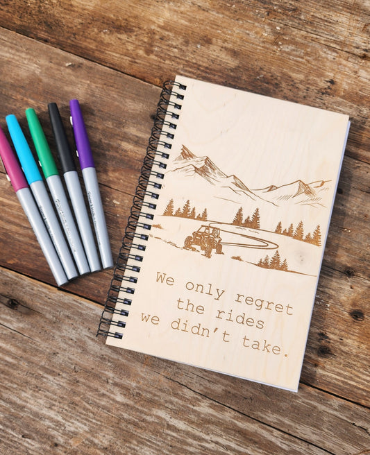 ATV Journal, Custom Wood Journal, Trail Riding Journal, The General, Dot Grid Journal, Spiral Journal