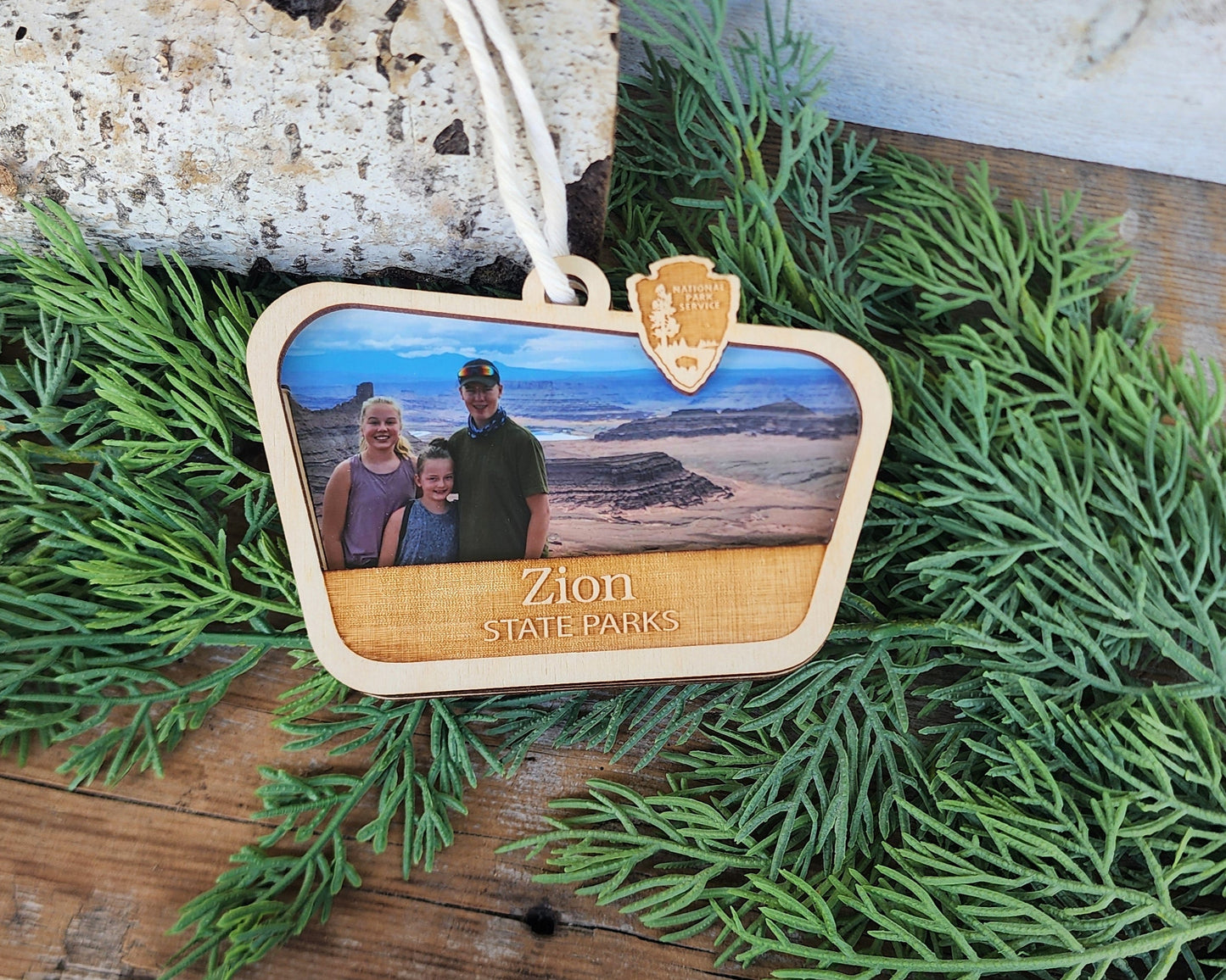 National Park Picture Ornaments, Family Trip Ornaments