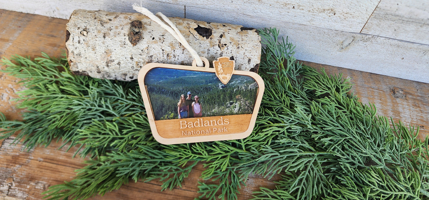 National Park Picture Ornaments, Family Trip Ornaments