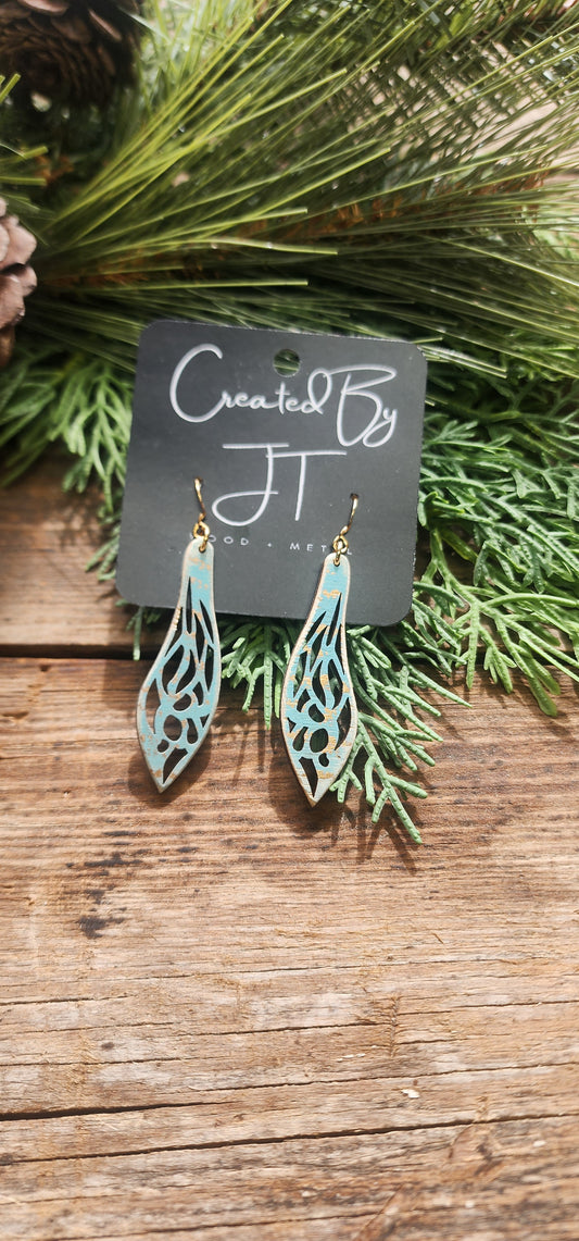 Dragonfly Earrings, Blue Earrings