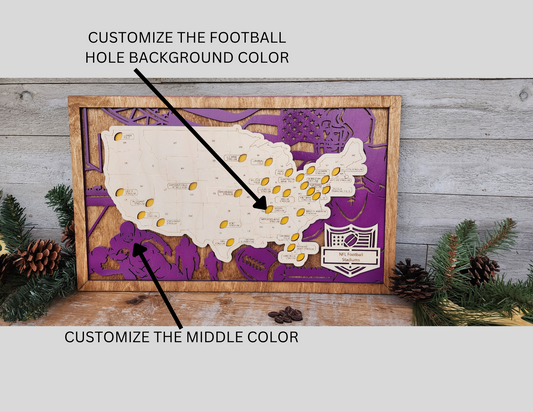Football Stadium Tracker Map