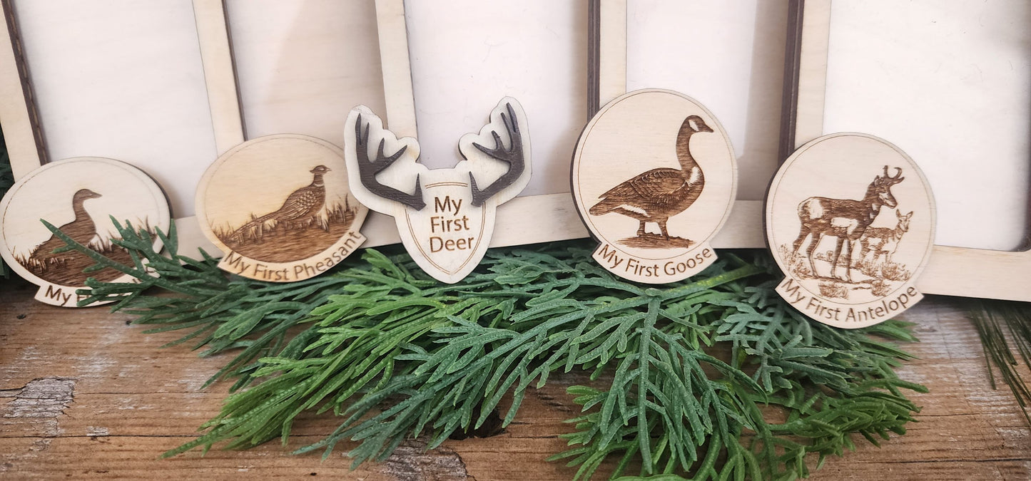 My First Hunting Ornament, Deer, Pheasant, Goose, Duck, Antelope Hunting