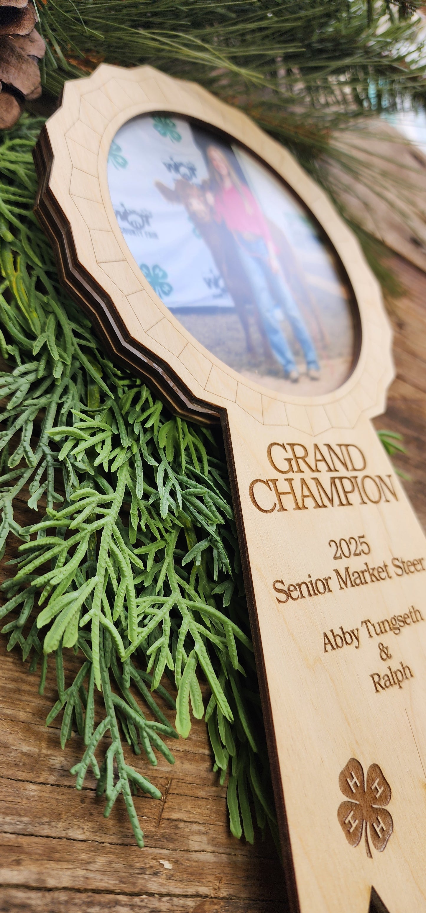 4-H, FFA Grand Champion Ribbon Picture Frame, Show Stock Thank You, Auction Buyer Thank You