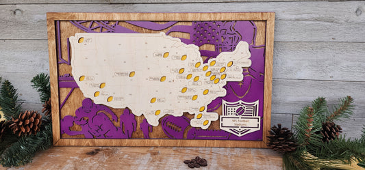 Football Stadium Tracker Map