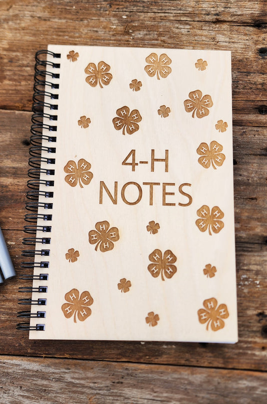4-H Award Notebook, Sketchbook, Spiral Bound, Blank Pages, Dot Grid, 4-H Thankyou, Show Stock Thankyou