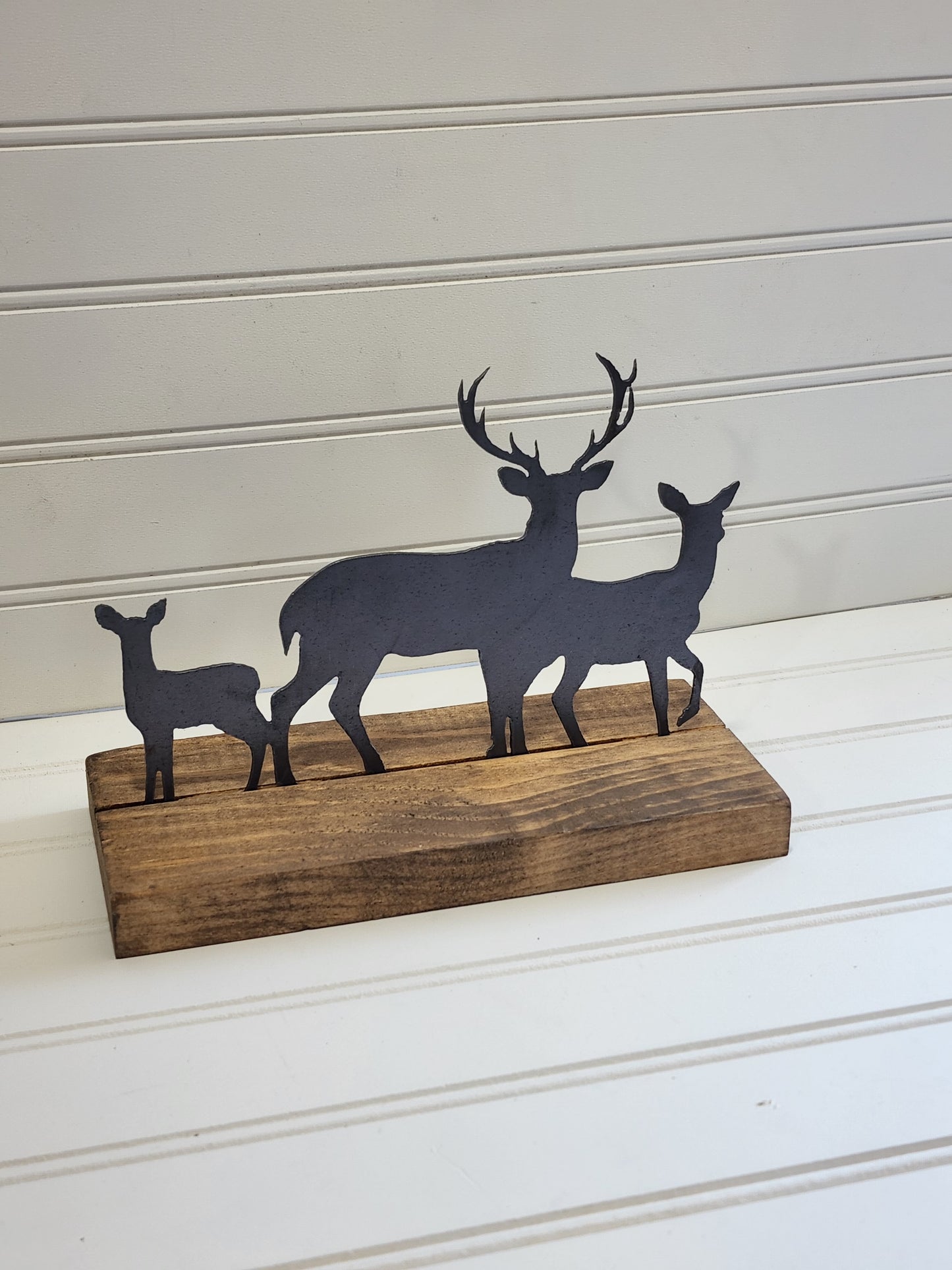 Metal Deer Family, Man Cave Decor, Father's Day, Deer Art, Family of Deer