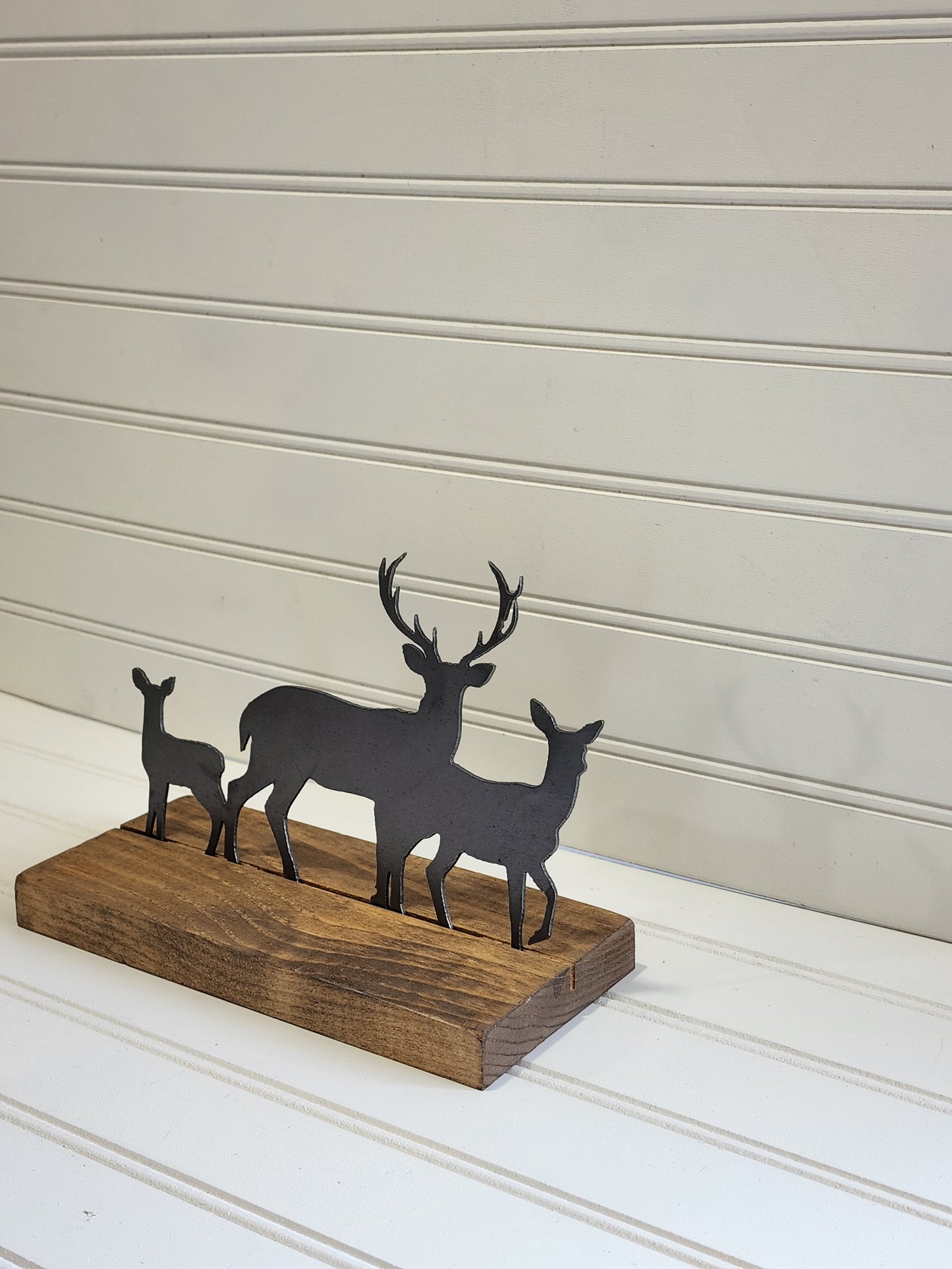 Metal Deer Family, Man Cave Decor, Father's Day, Deer Art, Family of Deer