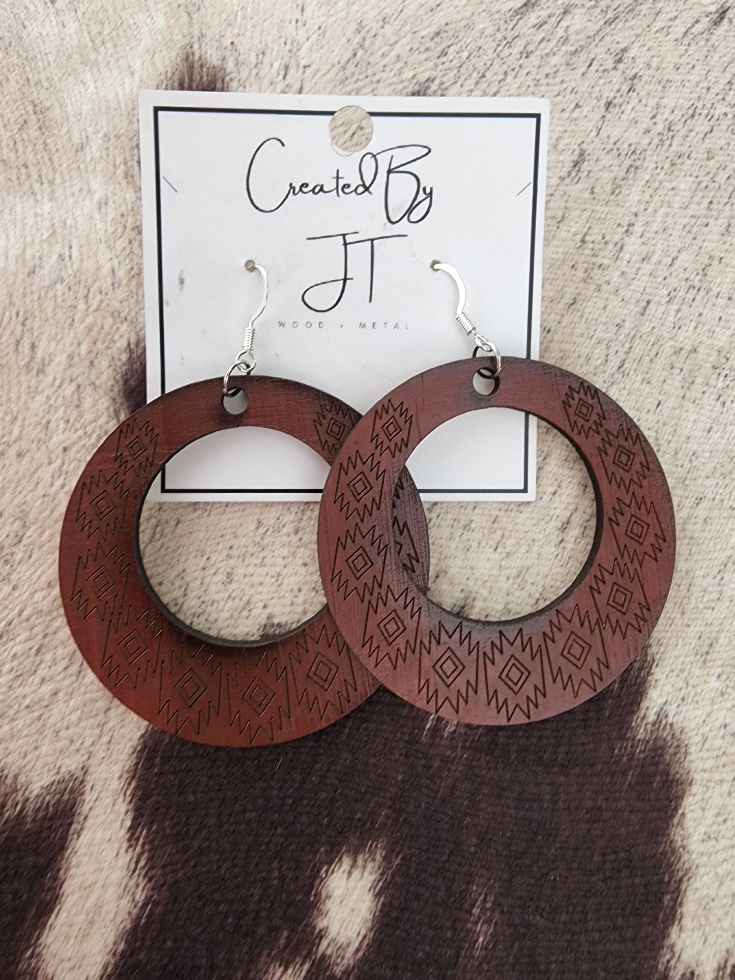 Western Inspired Wood Hoops