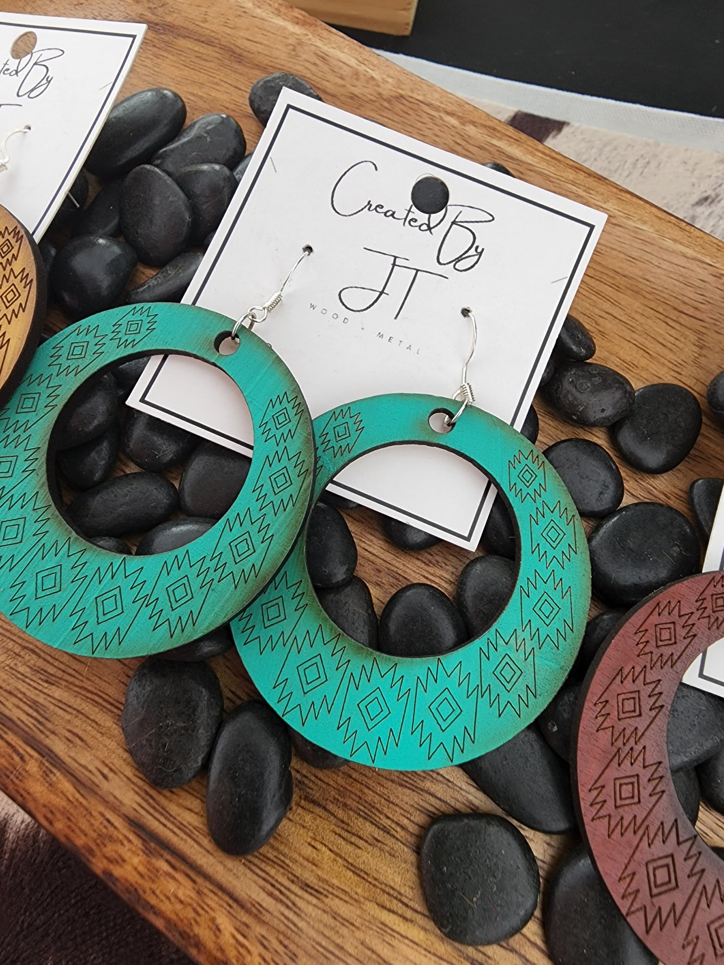 Western Inspired Wood Hoops