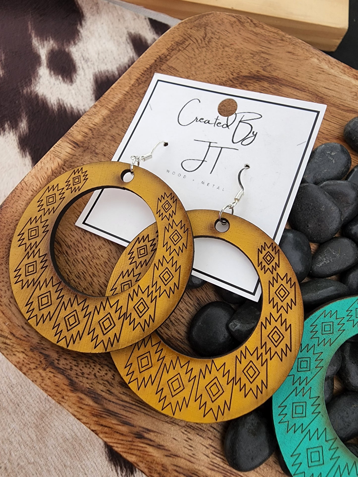 Western Inspired Wood Hoops