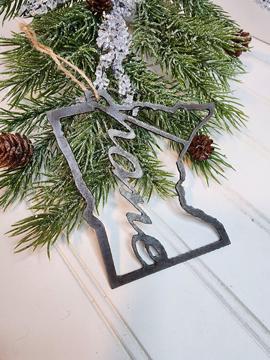 Minnesota Home Ornament, Home State Ornament, Boho Ornament, MN Christmas Ornament