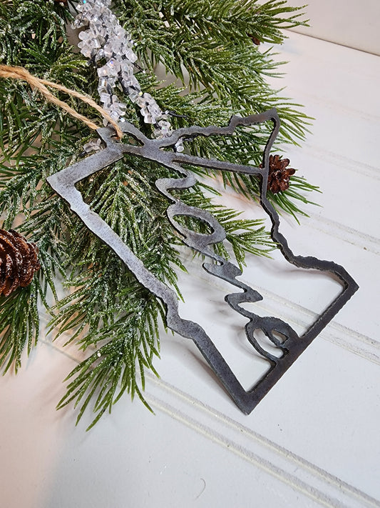 Minnesota Home Ornament, Home State Ornament, Boho Ornament, MN Christmas Ornament