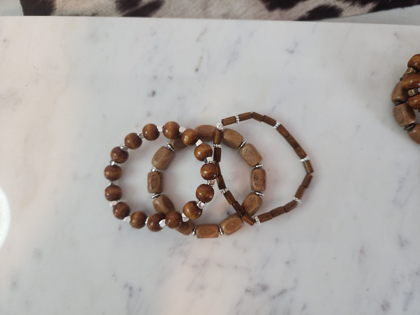 Wildwood Stretch Wood Bead Bracelet