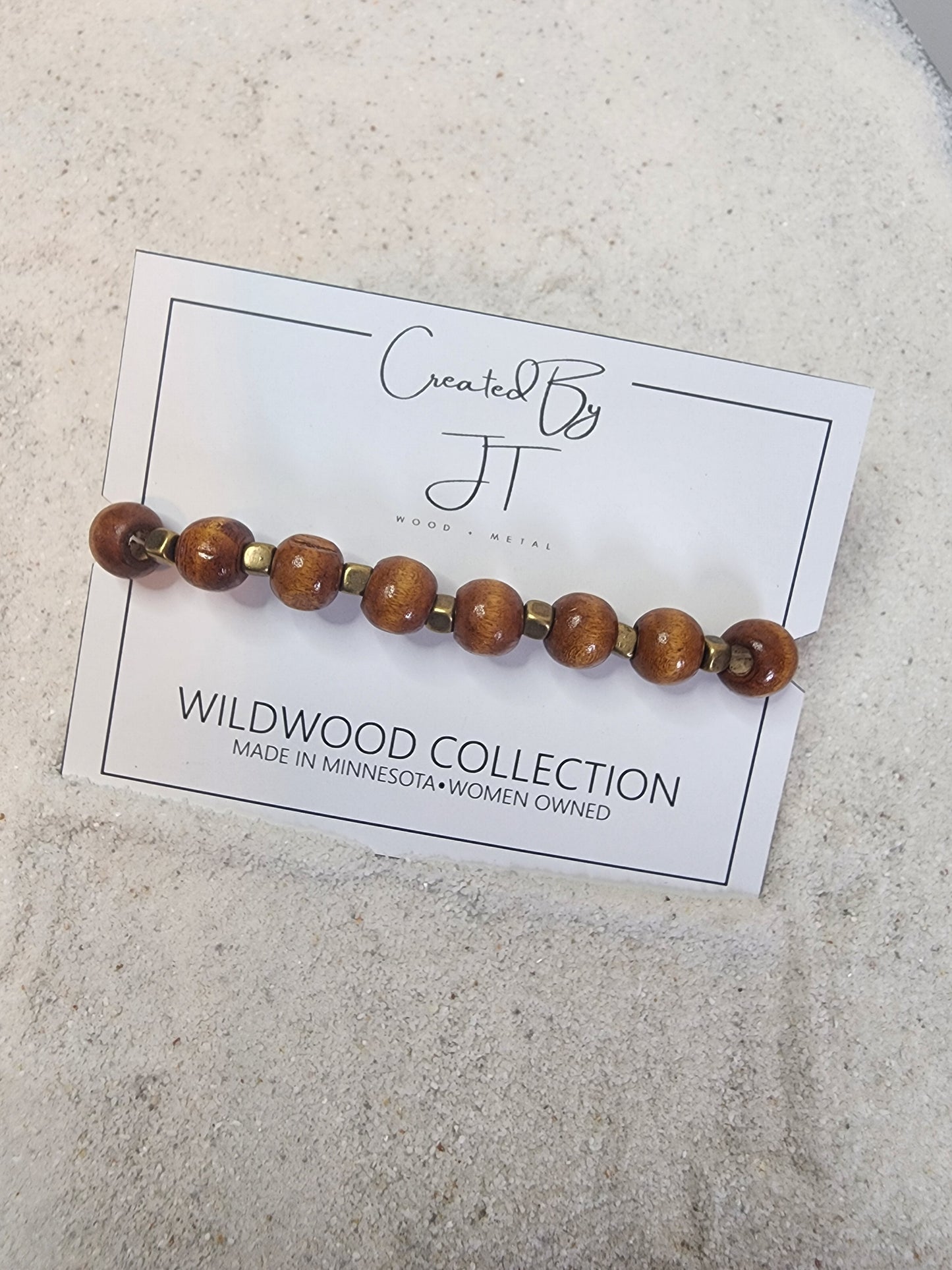 Wildwood Stretch Wood Bead Bracelet