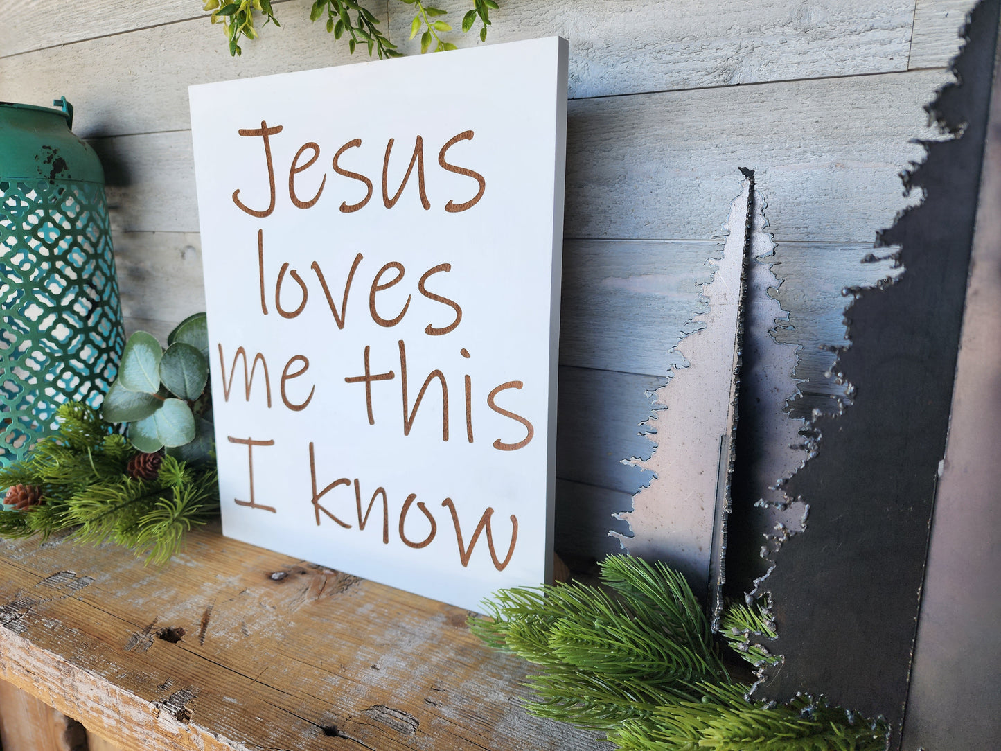 Jesus Loves Me Wood Sign I Nursery Sign I Childs Room Decor