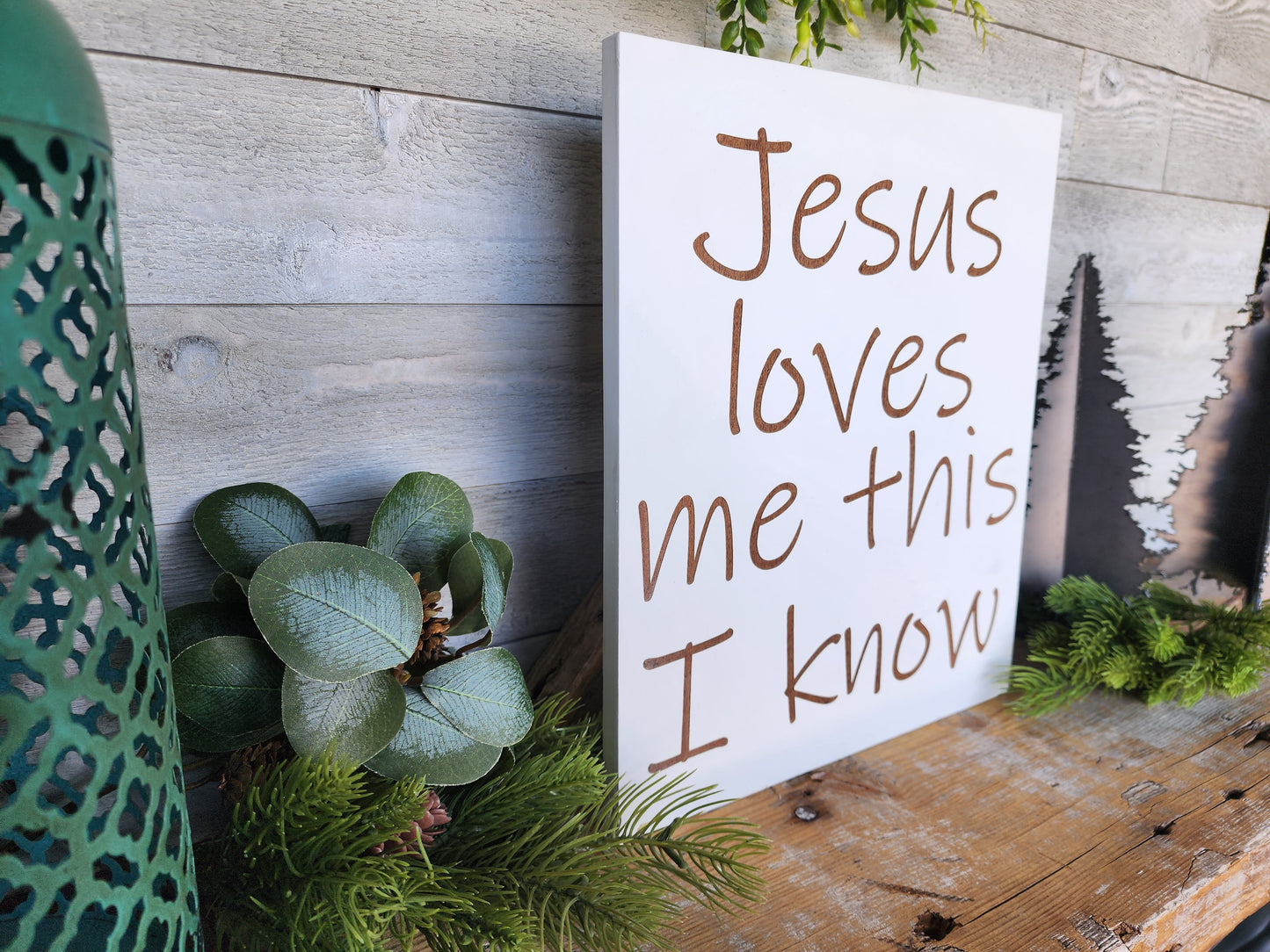Jesus Loves Me Wood Sign I Nursery Sign I Childs Room Decor