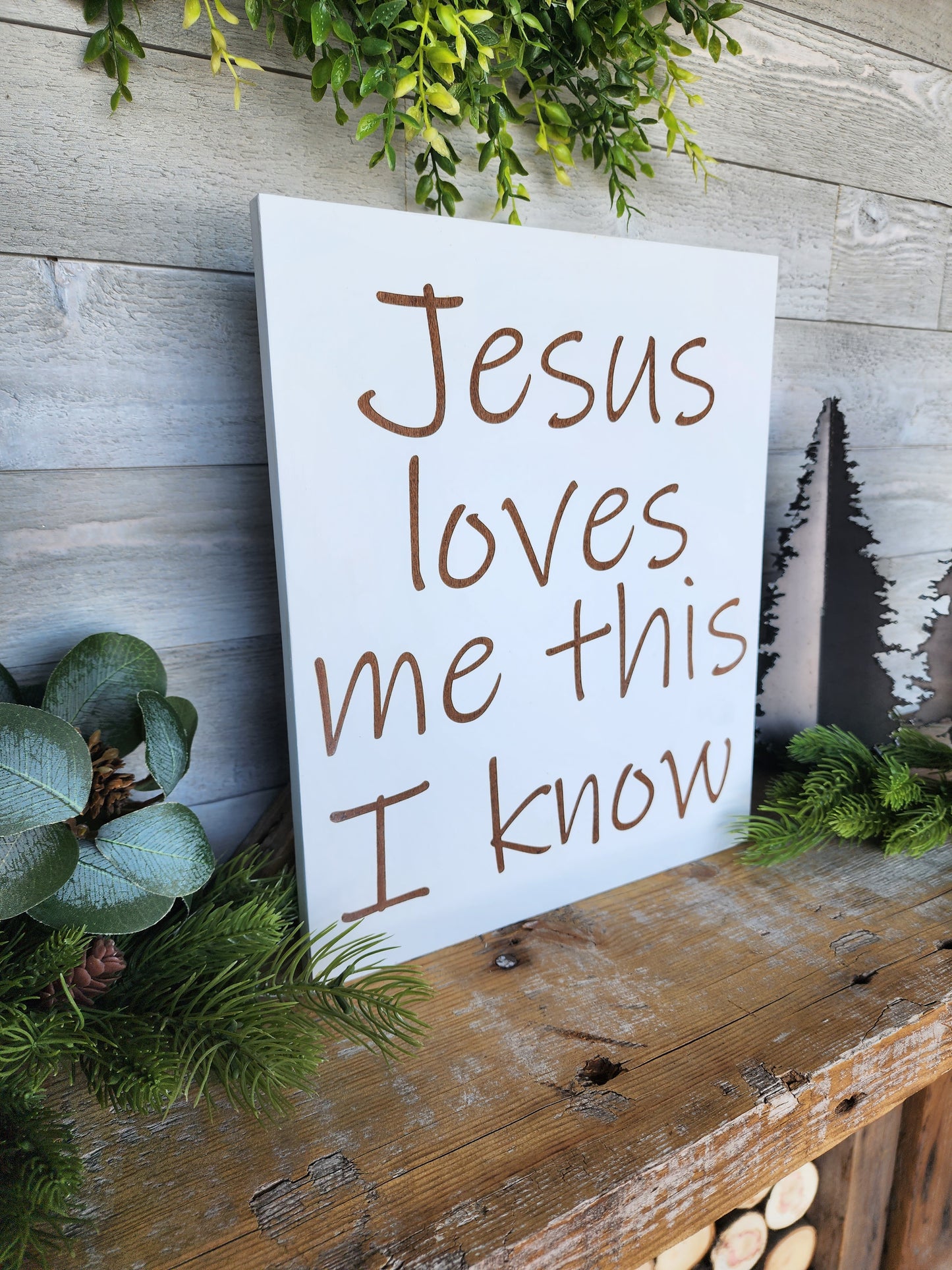 Jesus Loves Me Wood Sign I Nursery Sign I Childs Room Decor