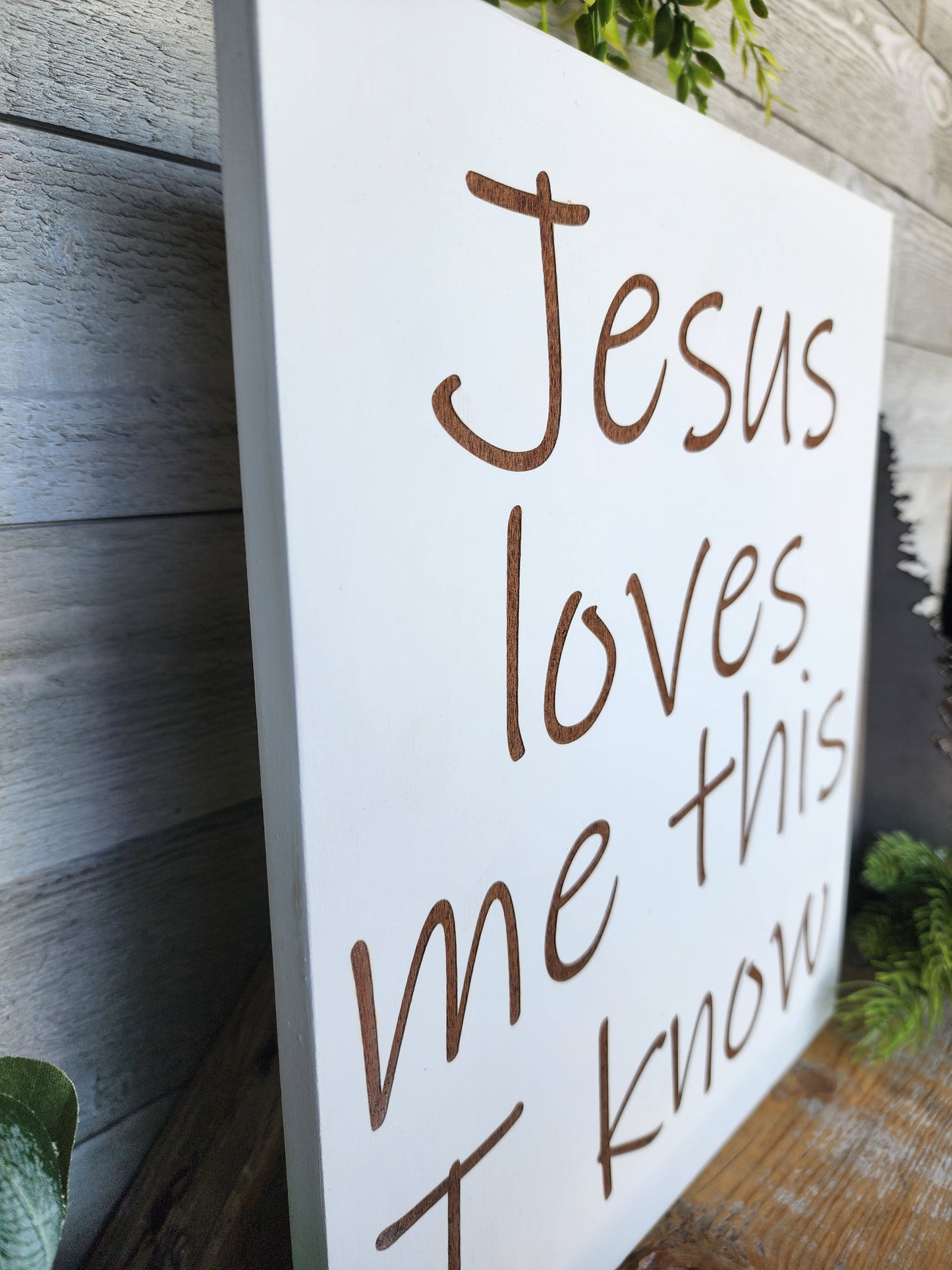 Jesus Loves Me Wood Sign I Nursery Sign I Childs Room Decor
