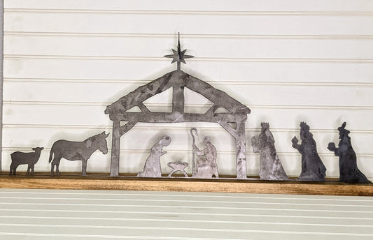 Metal Nativity Scene, Christmas Present, Decor