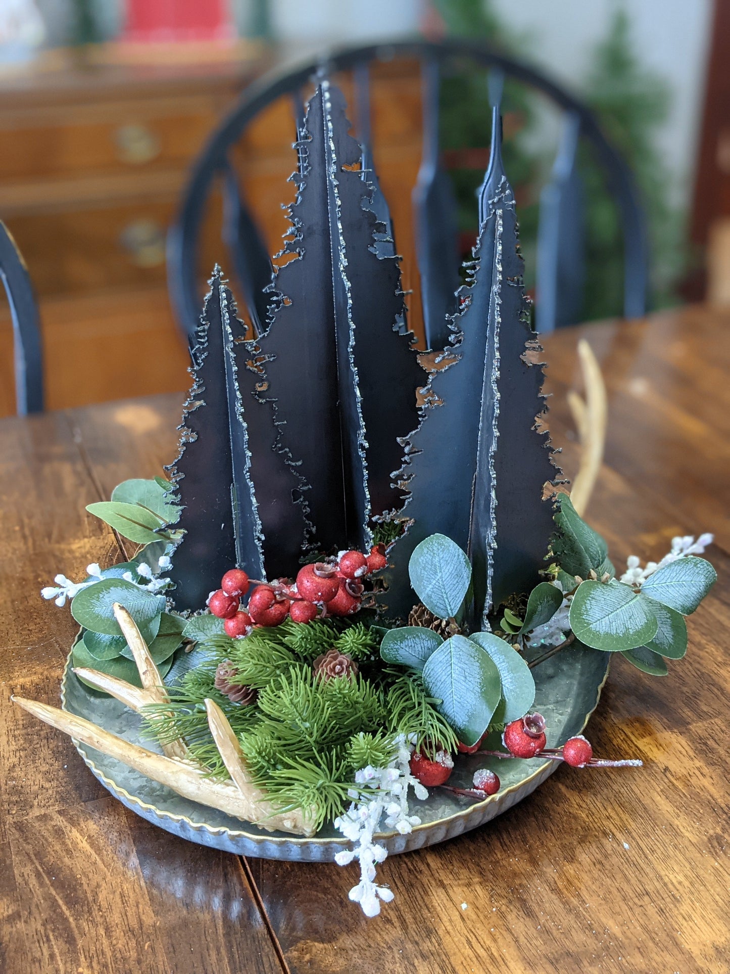 3D Metal Pine Tree