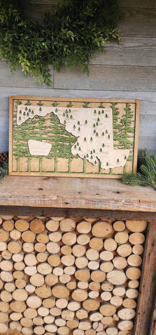 Maryland State Park Tracker, Maryland State Park Gifts, State Park Tracker, Park Ranger Gifts, Hiking Gift