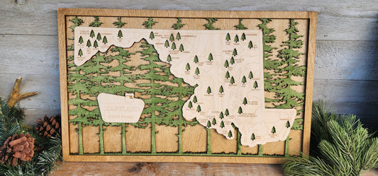 Maryland State Park Tracker, Maryland State Park Gifts, State Park Tracker, Park Ranger Gifts, Hiking Gift