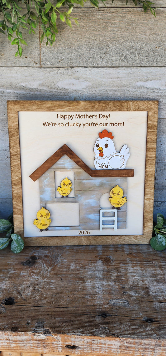 Personalized Mother's Day Chicken Gift