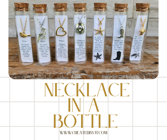 Charm Necklace In A Bottle