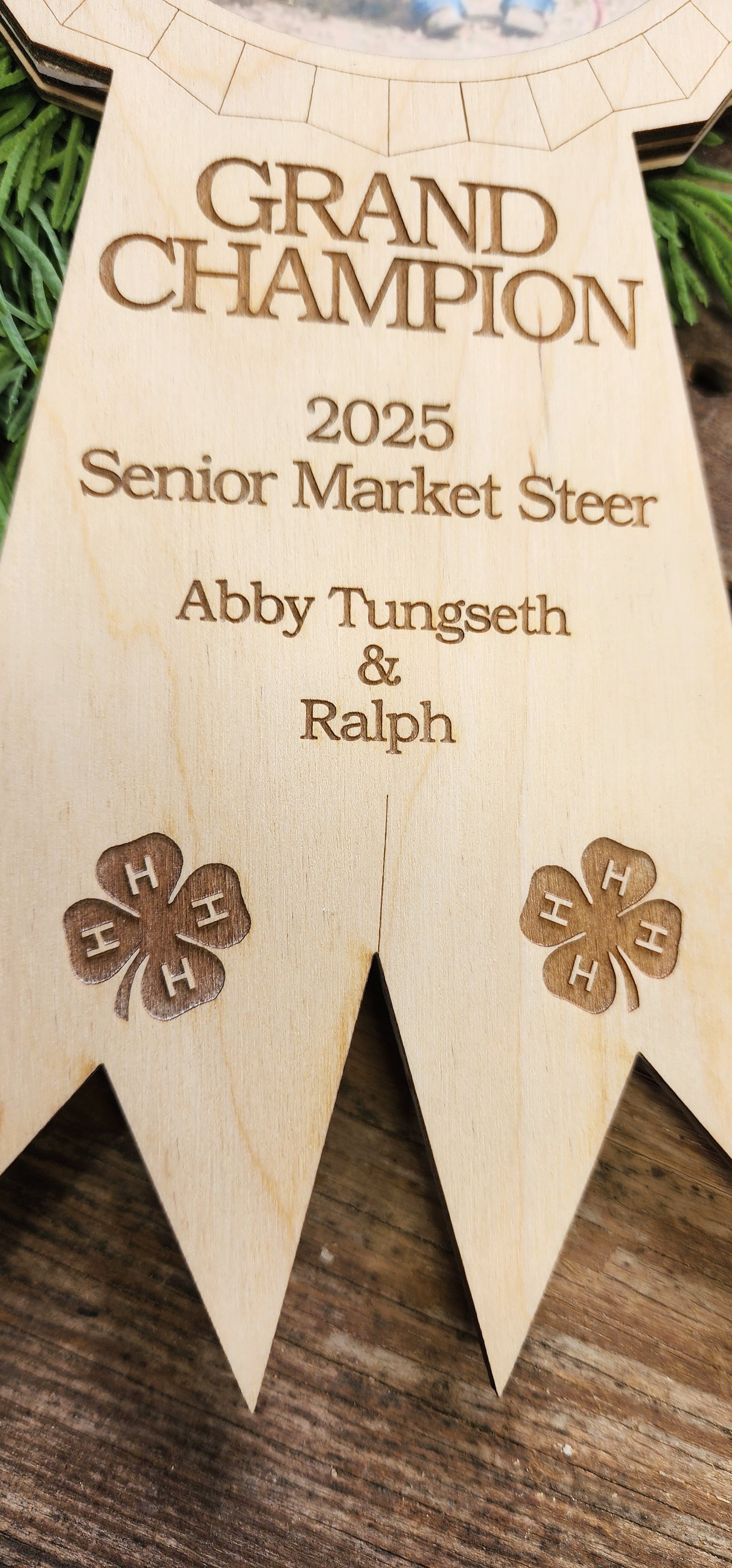 4-H, FFA Grand Champion Ribbon Picture Frame, Show Stock Thank You, Auction Buyer Thank You
