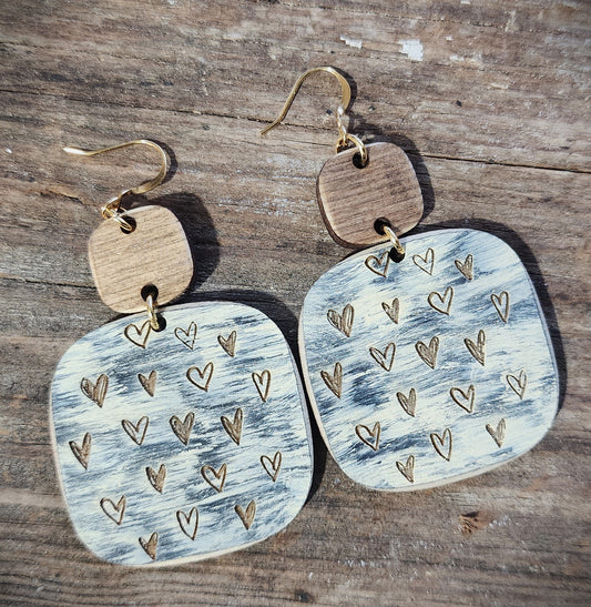 Heart Drop Earrings