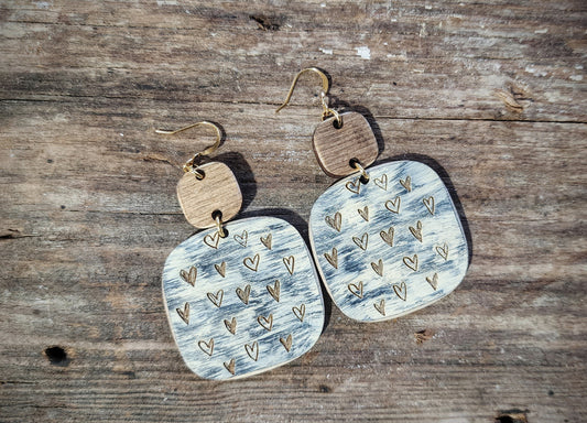 Heart Drop Earrings