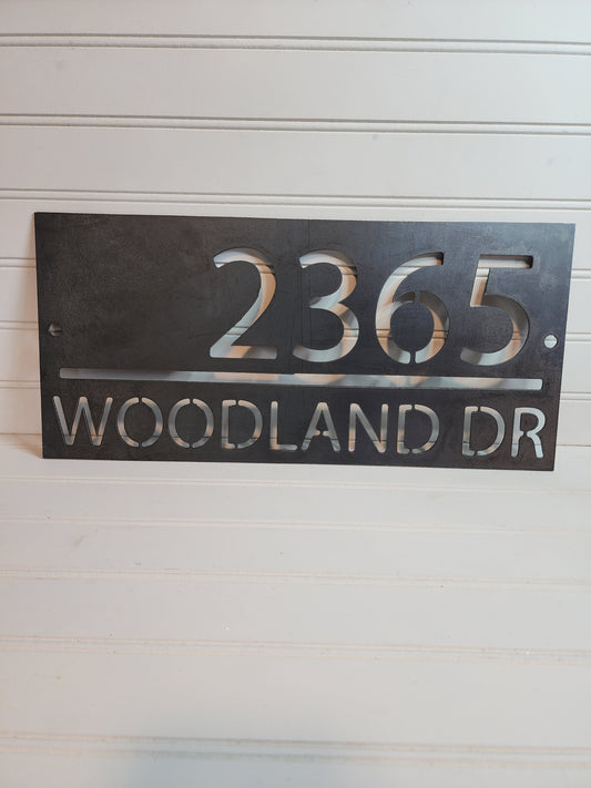 Custom Metal Address Sign, Custom House Numbers