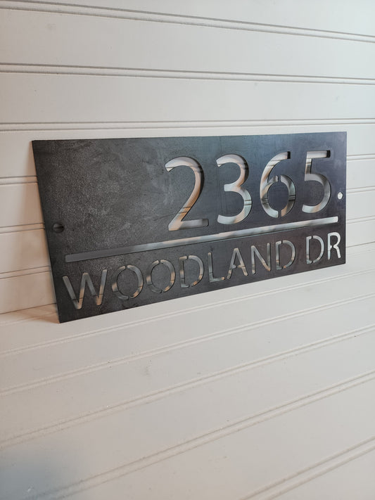 Custom Metal Address Sign, Custom House Numbers