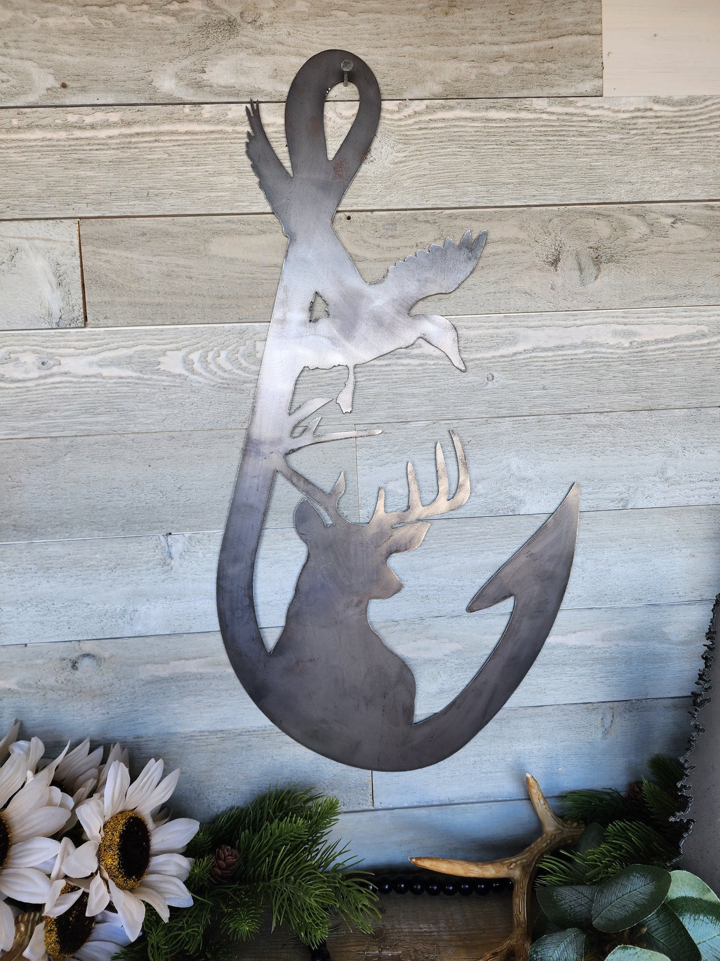 Metal Hunting Fishing Sign I Deer Metal Sign I Hunting Decor