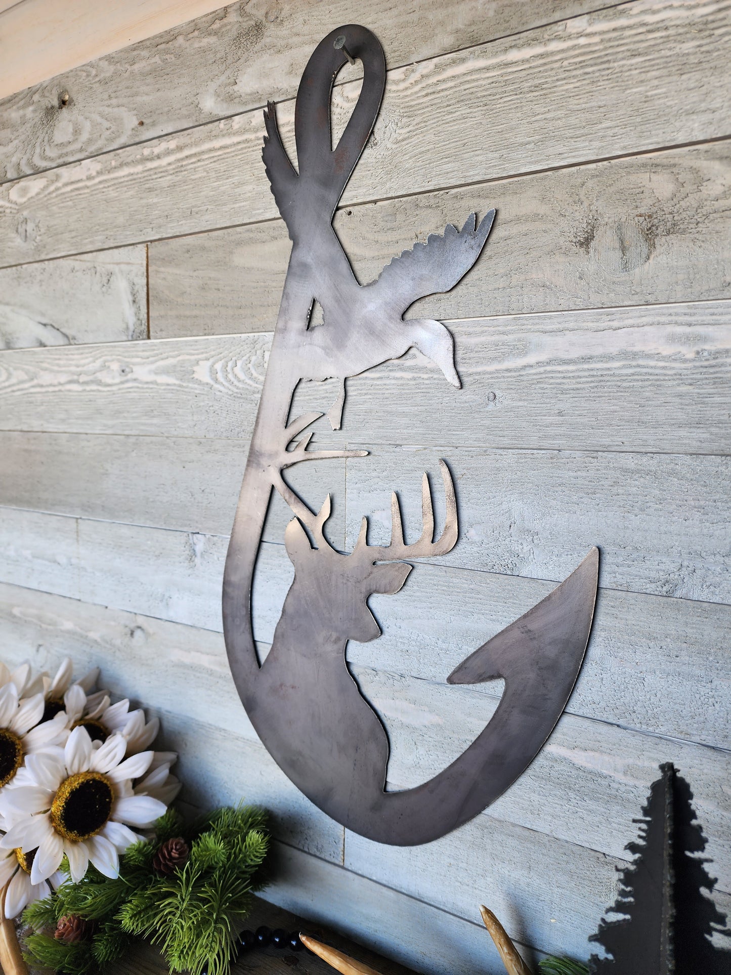 Metal Hunting Fishing Sign I Deer Metal Sign I Hunting Decor