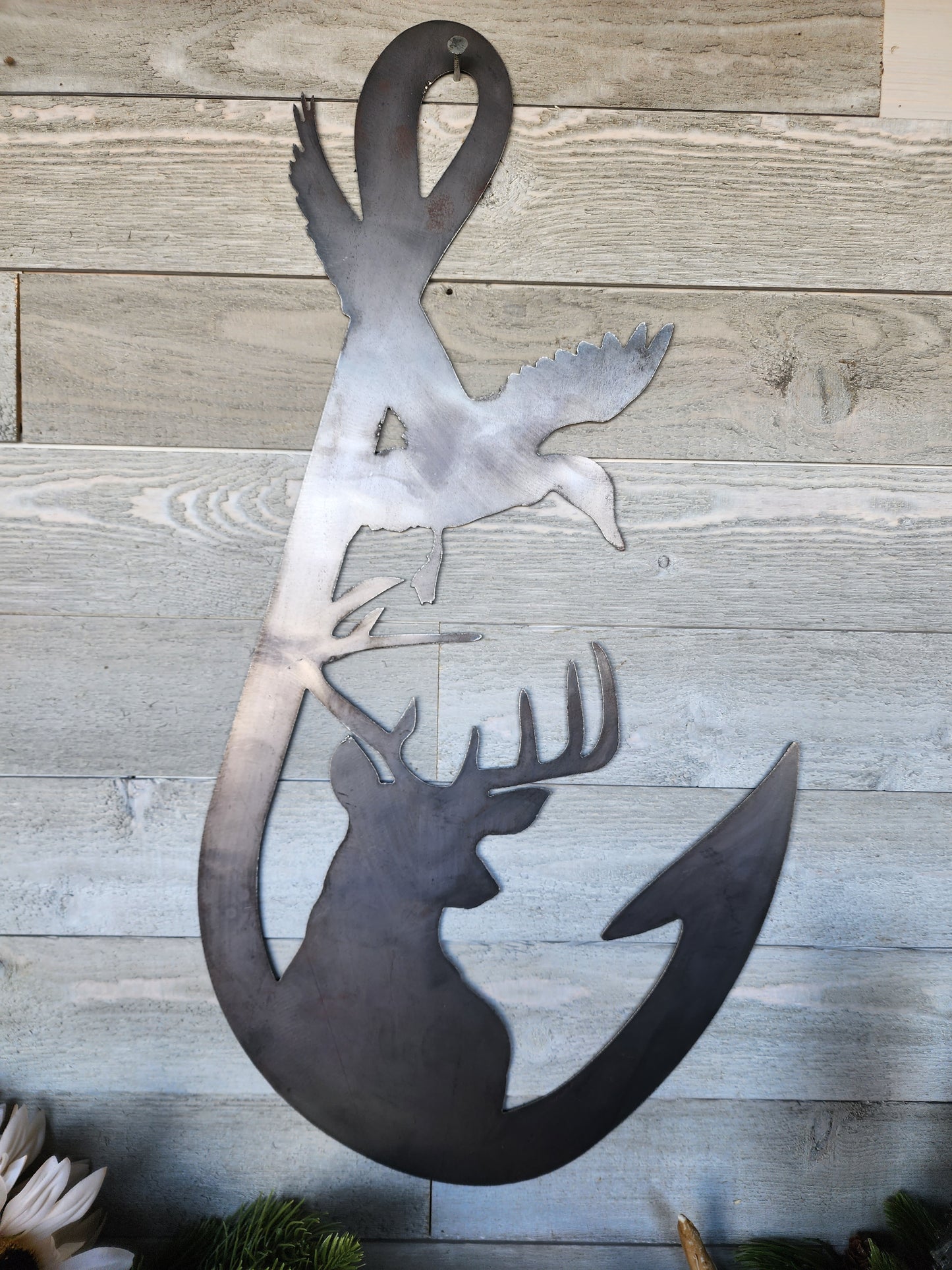 Metal Hunting Fishing Sign I Deer Metal Sign I Hunting Decor