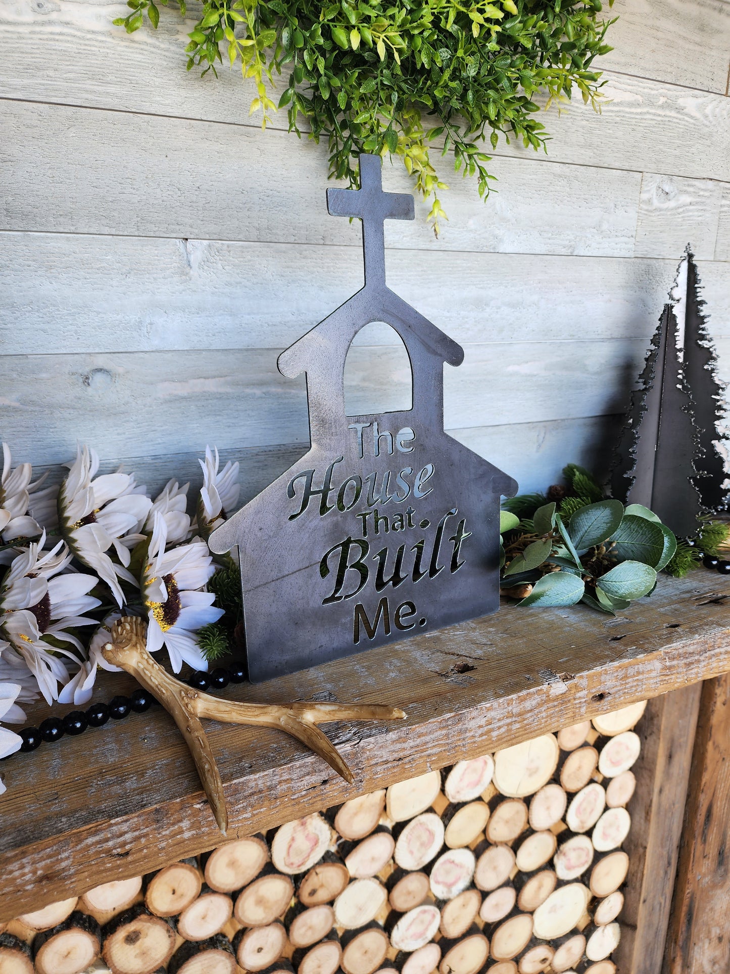 The House That Built Me Metal Sign, Pastor's Gift, Christmas Gift